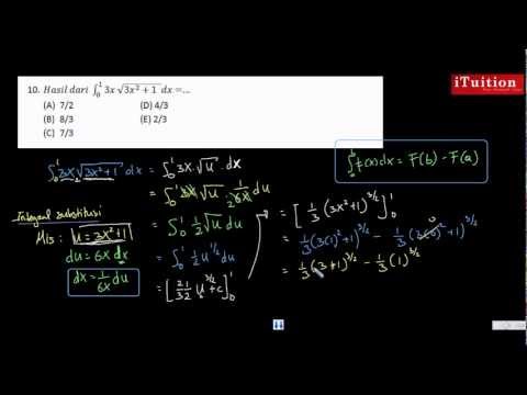 Matematika Kelas 12 Smu Bab 1 10 Contoh Soal Integral Youtube