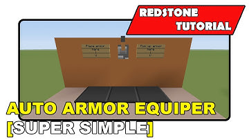 Auto Armor Equipper [Super Simple] "Redstone Tutorial" (Minecraft Xbox TU19/PlayStation CU7/PS Vita)