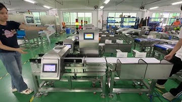 High-precision Touch Screen Aluminum Foil Packaging Product Metal Detector and Check Weigher