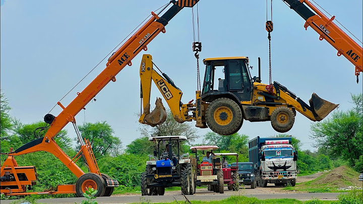 Jcb 3dx Backhoe Loading Mud Trolley | New Holland 3630 John deere Tractor Mahindra crane truck video