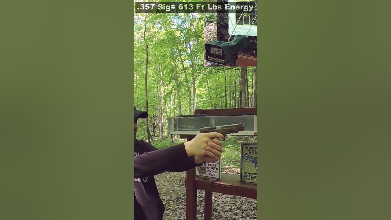 Xtreme Defender .357 Sig VS 9mm+P+ Quick Ballistic Test YouTube