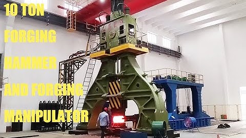 10 ton open die forging hammer and forging manipulator production line