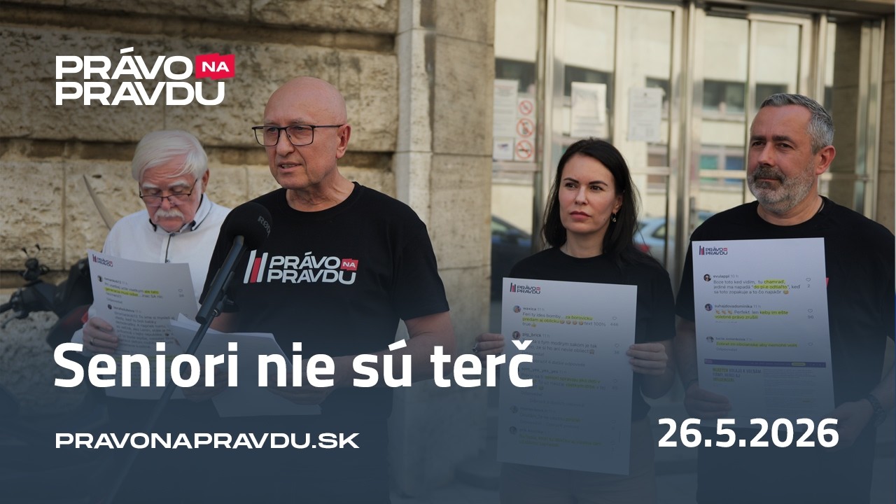 Tlačová konferencia | Seniori nie sú terč, podávame trestné oznámenie na GP