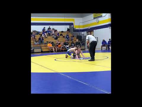 Kaleb vs. Sam at Oconto middle school wrestling mega meet 2-14-22  O ld team mates battle it out!