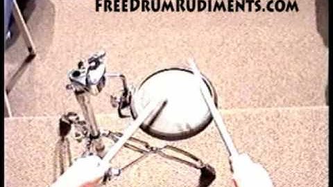 Drum Rudiments #36 - Drag Paradiddle #1 - FreeDrumRudiments.com