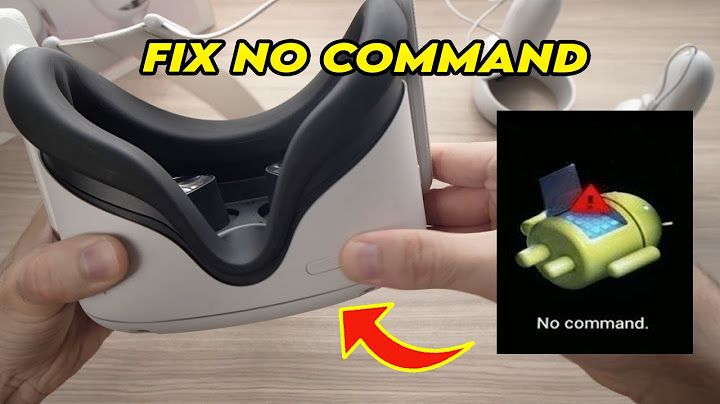 What does no command mean on oculus quest 2