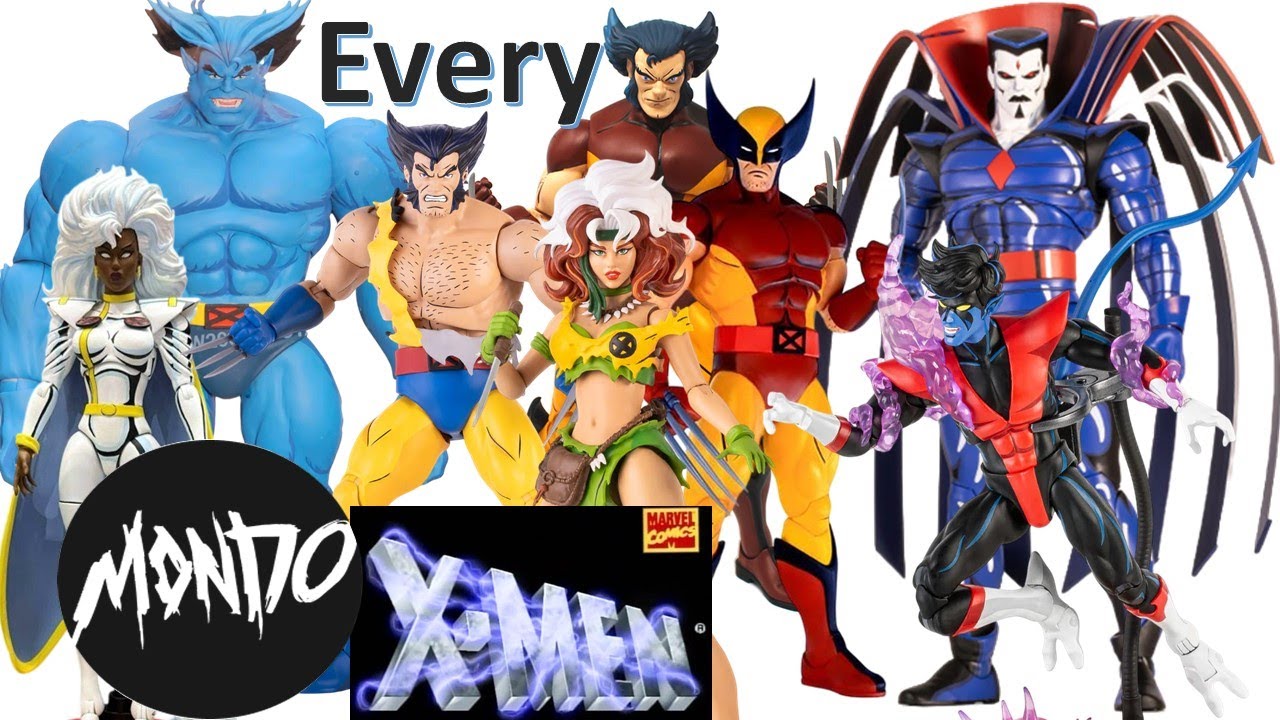 Сравнение всех фигурок Marvel Mondo X-men the Animated series в масштабе 1/6 - Rogue