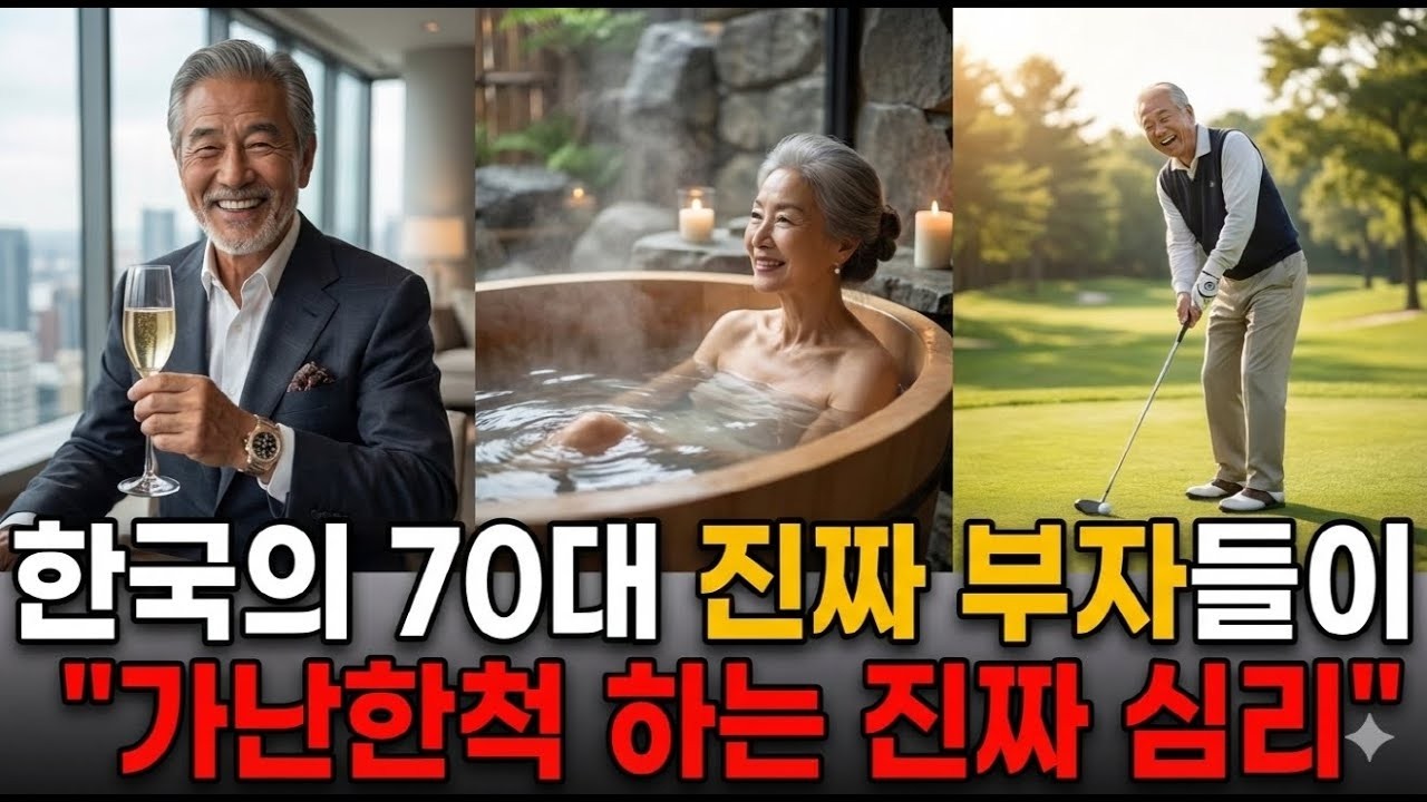 한국의 70대 진짜 부자들이  가난한척 하는 진짜 심리