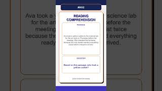Reading Comprehension Quiz | Based on the passage, who took a yellow cookie?