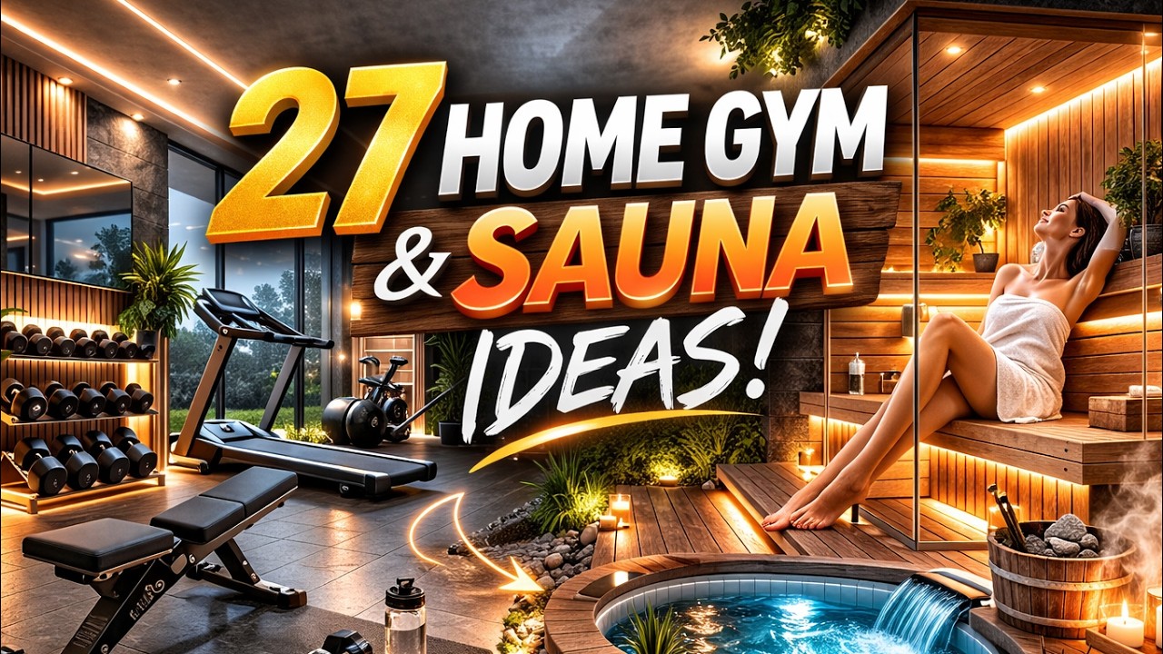 27 Stylish Home Gym with Sauna Ideas for a Spa-Like Wellness Space