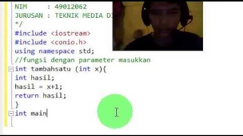 Fungsi dengan Paramater di C++