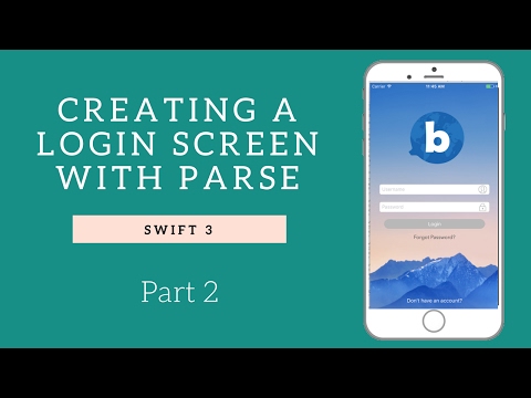 HOW TO CREATE A SOCIAL APP IN SWIFT PT.2  || CREATING THE LOGIN SCREEN & USER REGISTRATION