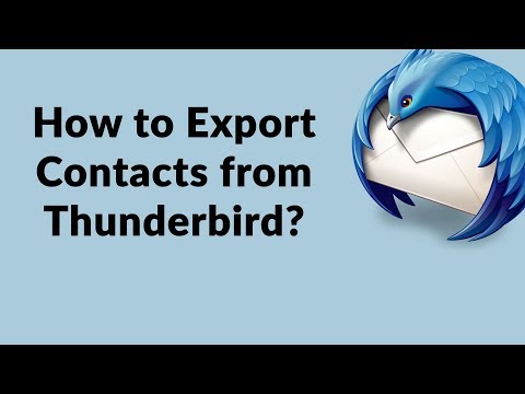 How to Backup Mozilla Thunderbird Contacts | Thunderbird Address Book Export to vCard & CSV