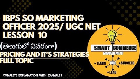 🔖 “Pricing & Its Strategies 💡 | Marketing Management | UGC-NET / MBA”