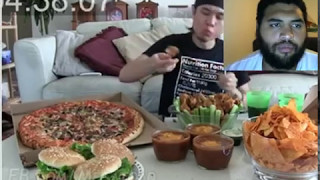 20,000 Calorie Superbowl Challenge (Wings, Doritos, Pizza...)REACTION