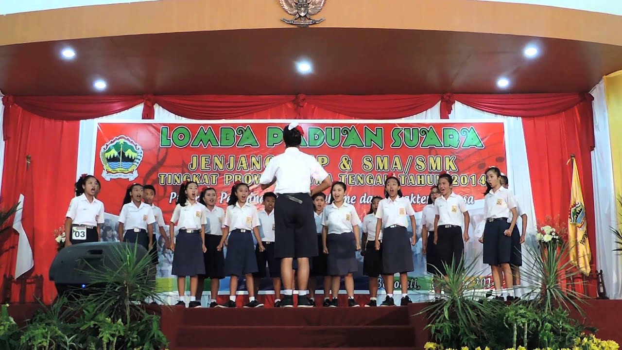 Lomba Paduan Suara Tingkat Provinsi JATENG SMP Kristen 1 Klaten