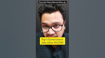 Top 5 Government Jobs After M.Com | By Sunil Adhikari #shorts #shortsvideo