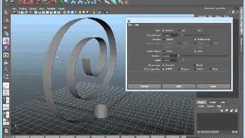 Maya 2012 Tutorial - Extrusion Options
