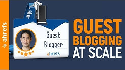 Guest Posting at Scale: Get Tons of High Quality Backlinks 