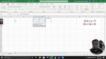 Ecuaciones simultaneas en Excel