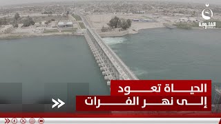 بعد رفده من مياه دجلة والثرثار.. الحياة تعود إلى نهر الفرات | تقرير: إدريس يحيى