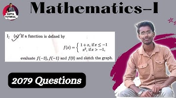 Chapter-1 Function  || 2079 Question Solution ||