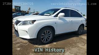 2015 Lexus Rx350 2T2BK1BA4FC306725