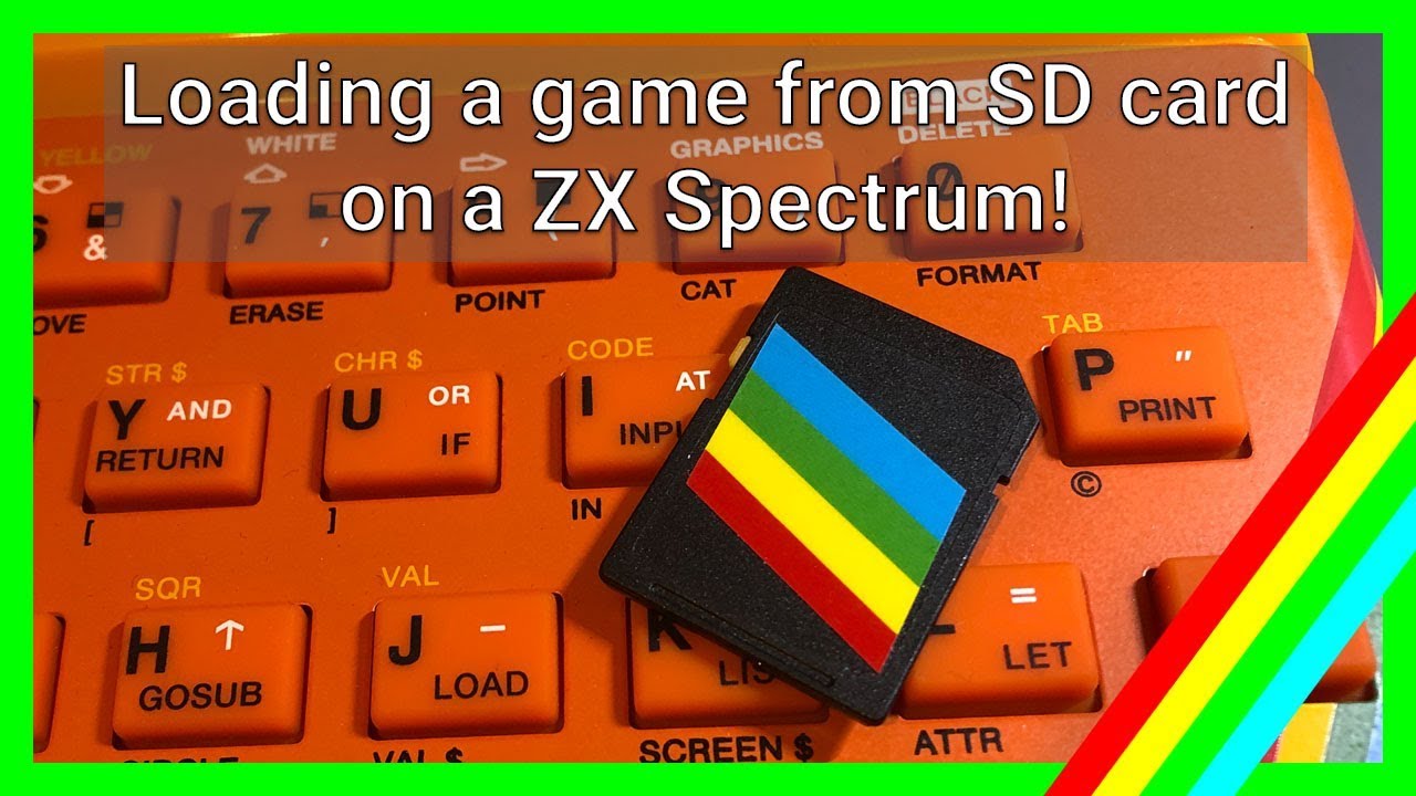 Loading from SD card on ZX Spectrum! - YouTube