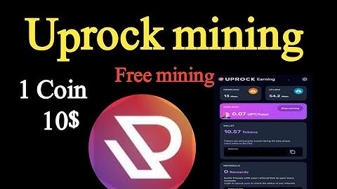 Uprock Mining App Full Guide || Free Crypto Mining Apps |  New airdrop