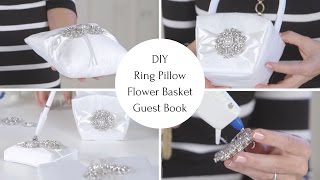 Ring Pillow Tutorial | Guest Book DIY | Flower Girl Basket Tutorial