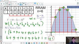 Leanza AP Calculus Riemann Sum and Trapazoid Rule HW # 52