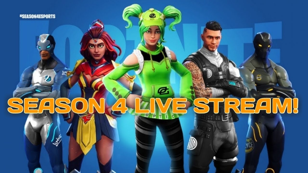 Fortnite Battle Royale Season 4 Live Stream!