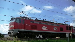 レッドサンダーEF510-8牽引高速貨物4095レ 名古屋→米原→新潟
