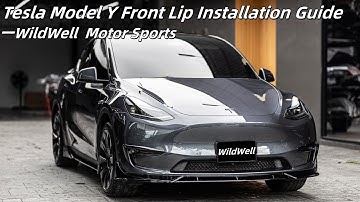 Tesla Model Y Front Lip Installation Guide – Step by Step Tutorial#tesla