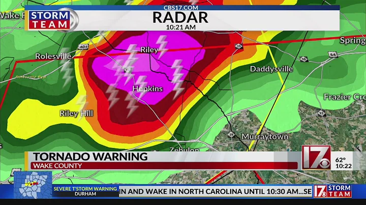 Tornado warning issued for Wake, Nash, Franklin co...