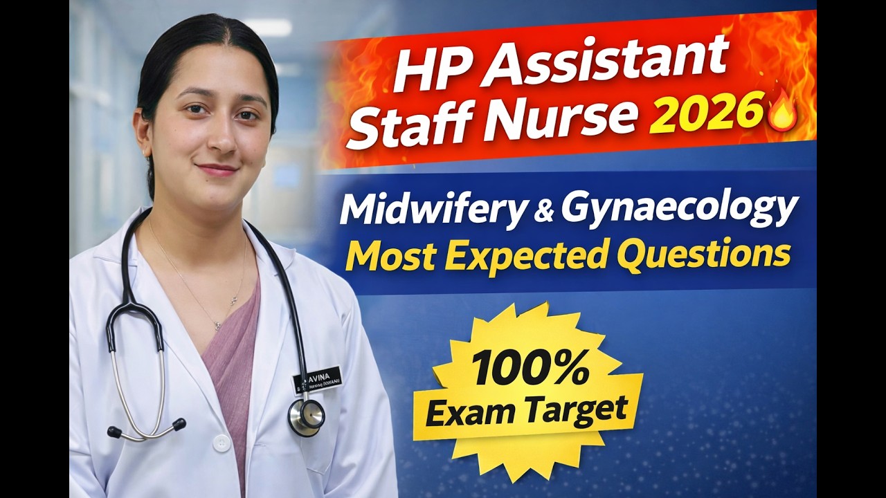 LIVE HP Assistant Staff Nurse 2026 | Midwifery & Gynaecology Expected Questions | 100% Exam Target