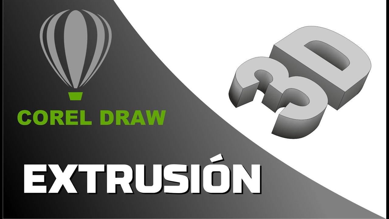 Extrusión en Corel Draw 3D (Tutorial) en HD - YouTube