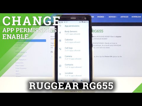 App Settings on RUGGEAR RG655 – Add & Block Apps Permissions