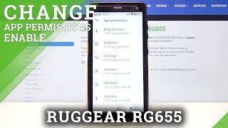 App Settings on RUGGEAR RG655 – Add & Block Apps Permissions screenshot 1