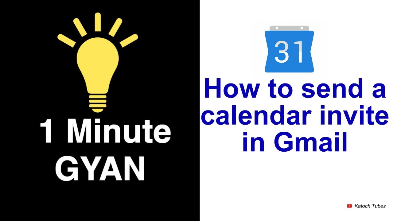 How to send calendar invite in gmail Gmail meeting invite 1 minute