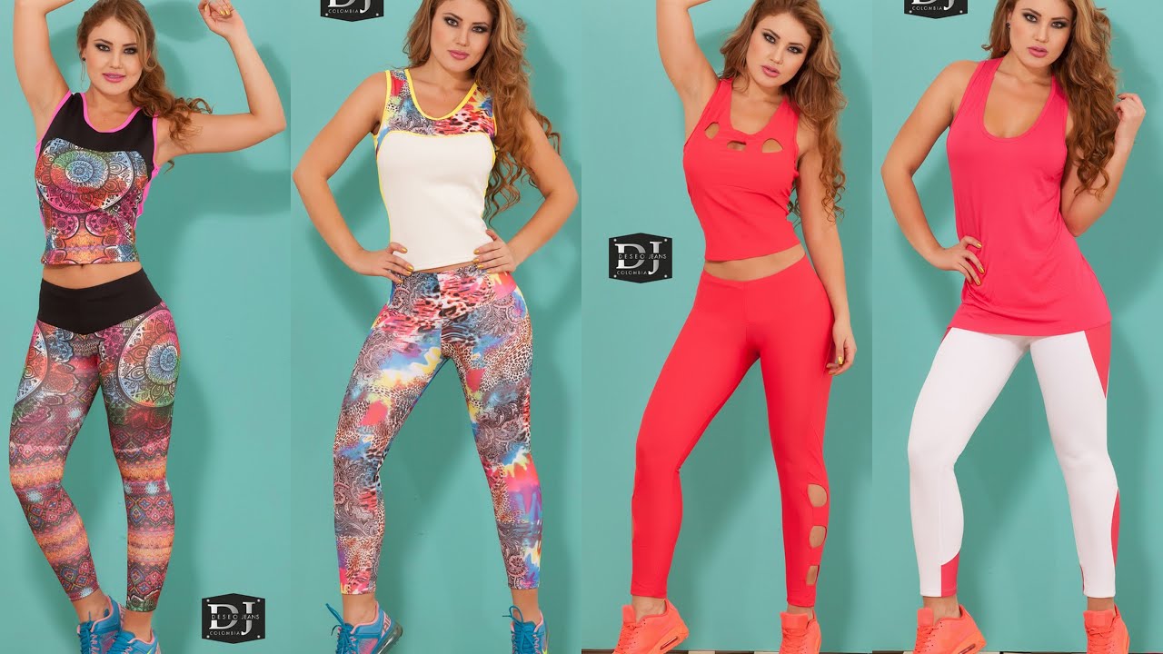 Ropa deportiva para mujeres-ropa moda colombiana- fitnees - YouTube