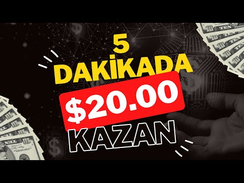 HERKESİN YAPABİLECEĞİ 5 DAKİKADA $20 KAZANDIRAN İŞ🤑 - İnternetten Para Kazanma 2023