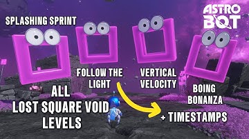 Astro Bot PS5 - How To Beat All Lost Square Void Levels 100% (with timestamps)