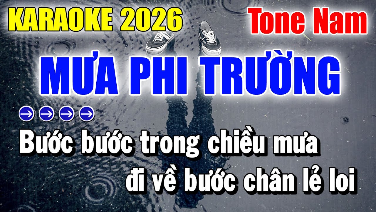 Karaoke Mưa Phi Trường Tone Nam ( Beat Chuẩn Hay ) Karaoke Thanh Duy