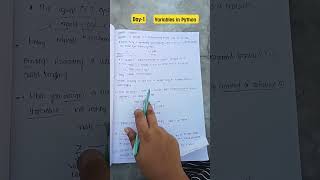 day-1 variables in Python #carrer#exam#easy#viral#@learning_make_easyyy