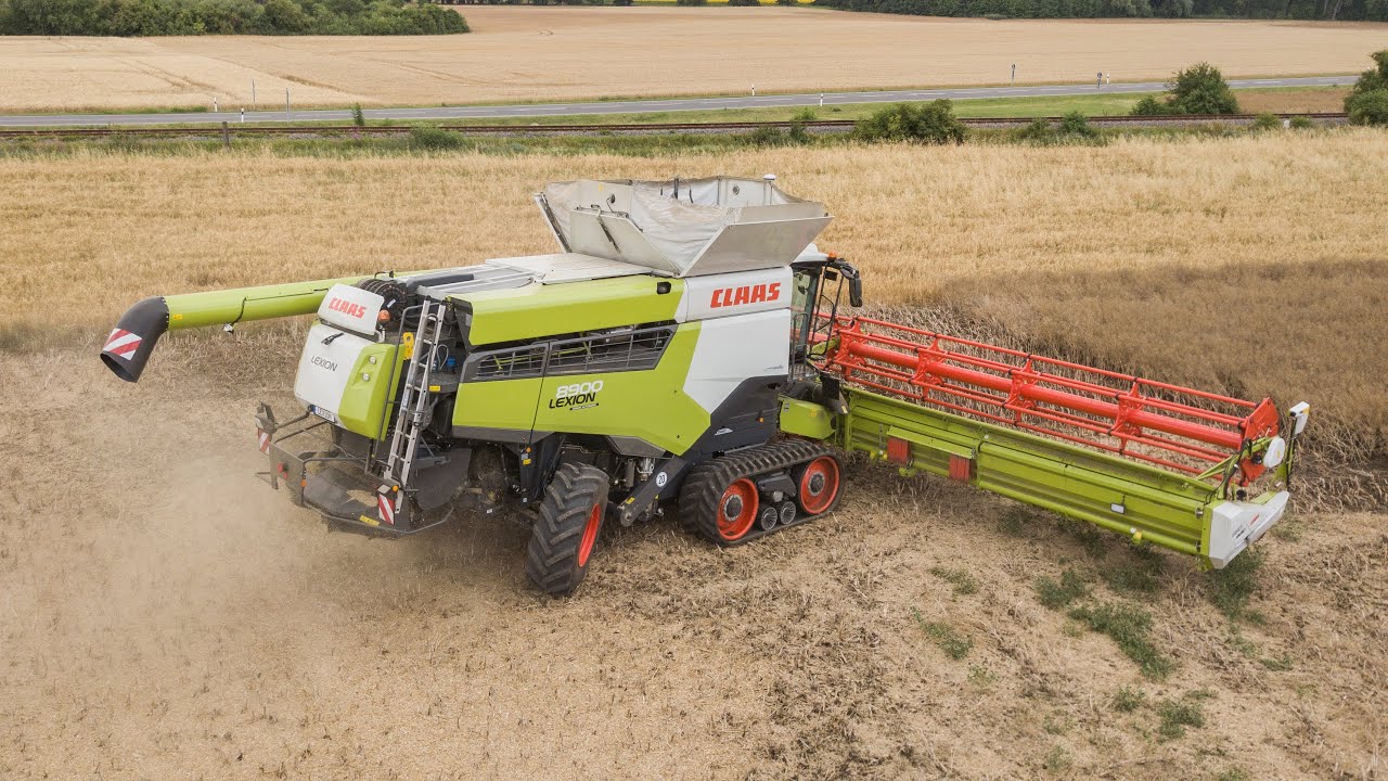 Claas Lexion 8900 Koolzaad Dorsen YouTube