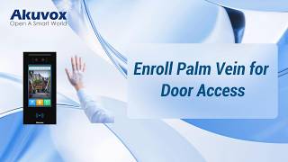 [Unlock]Enroll Palm Vein for Door Access