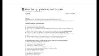 U102: DEMO - Setting Up My Windows Computer (AHS WINDOWS)