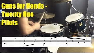 Video thumbnail of "Guns for Hands Drum Tutorial - Twenty One Pilots"
