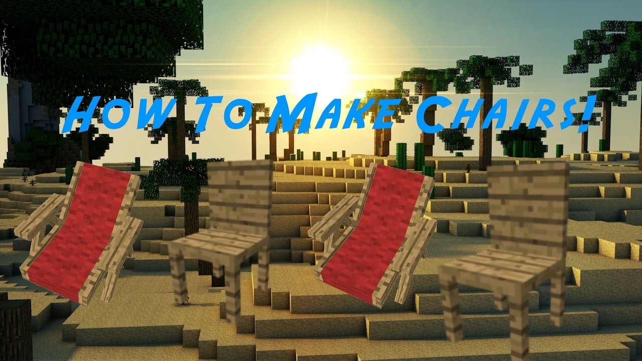 How To Make Chairs In Minecraft YouTube